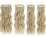 Συνθετική Τρέσα Με Κλιπ Σγουρή 4 Τεμαχίων Ξανθό No 16-613