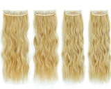 Συνθετική Τρέσα Με Κλιπ Σγουρή 4 Τεμαχίων Ξανθό No 22/613