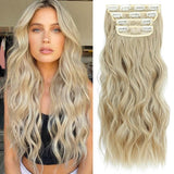 Συνθετική Τρέσα Με Κλιπ Σγουρή 4 Τεμαχίων Ξανθό No 22/613