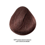 Bioshev Professional Hair Color Cream Ammonia Free 5.77 Καστανό Ανοικτό Σοκολατί 100ml