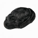 PREMIUM ΑΝΔΡΙΚΟ TOUPEE ΦΥΣΙΚΗ ΤΡΙΧΑ 1Β10 ΣΚΟΥΡΟ ΚΑΣΤΑΝΟ ΜΕ 10% ΓΚΡΙ ΤΡΙΧΕΣ