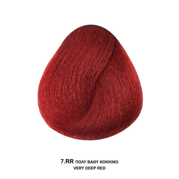 Bioshev Professional Hair Color Cream 7.RR Πολύ Βαθύ Κόκκινο 100ml