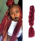 Πλεξούδες Κοτσιδάκια Ράστα Κόκκινο Σκούρο A19