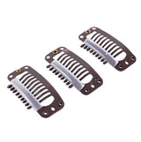 Κλιπς για Τρέσες Καφέ 10Τεμ