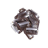 Κλιπς για Τρέσες Καφέ 10Τεμ