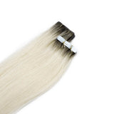 Seamless1 Invisible Tape Extension Rooted Silver Fox Ultimate