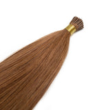 Seamless1 Micro Ring (i-tip) Hair Extensions Φυσική Τρίχα Remy Caramel