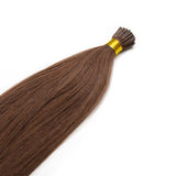 Seamless1 Micro Ring (i-tip) Hair Extensions Φυσική Τρίχα Remy Mocha