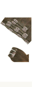 Τρέσα Με Κλιπ Φυσική Τρίχα Ξανθό Ανοιχτό No 8