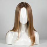 Περούκα Φυσική Τρίχα Ξανθό Σκούρο No 6