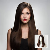 Περούκα Φυσική Τρίχα Καστανό No 4