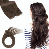 Tape Extension Invisible Φυσική Τρίχα Remy Μεσαίο Καστανό No 4