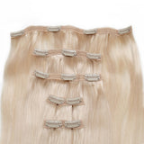 Seamless1 Hair Extensions Συνθετική Τρέσα Με Κλιπ 5 Κομμάτια Milkshake 55εκ