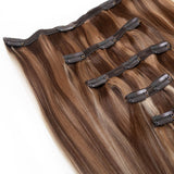 Seamless1 Hair Extensions Συνθετική Τρέσα Με Κλιπ 5 Κομμάτια Vanilla Blend 55εκ