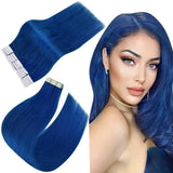 Tape Extension Φυσική Τρίχα Remy Μπλε