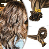 Extension Κερατίνης Σετ 20 Τούφες Φυσική Τρίχα Ανταύγειες No 3P27 - Romylos All About Hair