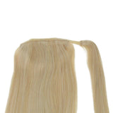 Ponytail Extensions Φυσική Τρίχα Wrap Around With Clips Πλατινέ No 60 - Romylos All About Hair