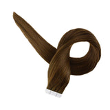 Tape Extension Φυσική Τρίχα Remy Καστανό Ανοιχτό No 5 - Romylos All About Hair