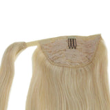 Ponytail Extensions Φυσική Τρίχα Wrap Around With Clips Πλατινέ No 60 - Romylos All About Hair