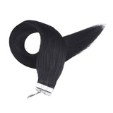 Tape Extension Φυσική Τρίχα Remy Μαύρα Jet Black No 1 - Romylos All About Hair