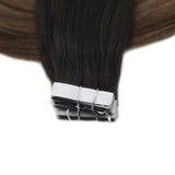 Tape Extension Φυσική Τρίχα Remy Balayage No 1B/6/27 - Romylos All About Hair