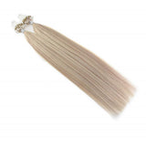 Micro Ring Loop Hair Extensions Φυσική Τρίχα Remy Balayage No P18/613 - Romylos All About Hair