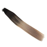 Tape Extension Φυσική Τρίχα Remy Balayage No 1B/18 - Romylos All About Hair