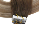 Tape Extension Φυσική Τρίχα Remy Balayage No 3/8/22 - Romylos All About Hair