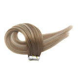 Tape Extension Φυσική Τρίχα Remy Balayage No 3/8/22 - Romylos All About Hair