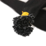 Extension Κερατίνης Σετ 20 Τούφες Φυσική Τρίχα Μαύρα Jet Black No 1 - Romylos All About Hair