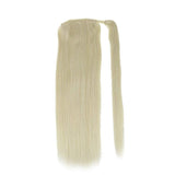 Ponytail Extensions Φυσική Τρίχα Wrap Around With Clips Πλατινέ No 60 - Romylos All About Hair
