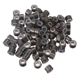 Micro Rings Σιλικόνης Σκούρο Καφέ 500Τεμ - Romylos All About Hair