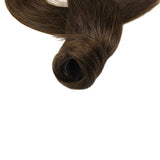 Ponytail Extensions Φυσική Τρίχα Wrap Around With Clips Καστανό Σοκολατί No 4 - Romylos All About Hair