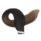 Tape Extension Φυσική Τρίχα Remy Balayage No 1B/6/27 - Romylos All About Hair