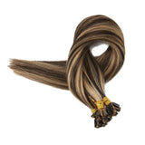 Extension Κερατίνης Σετ 20 Τούφες Φυσική Τρίχα Ανταύγειες No 3P27 - Romylos All About Hair