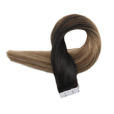 Tape Extension Φυσική Τρίχα Remy Balayage No 1B/8/22 - Romylos All About Hair