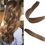 Tape Extension Φυσική Τρίχα Remy Balayage No 4/24/4 - Romylos All About Hair