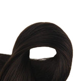 Tape Extension Φυσική Τρίχα Remy Καστανό Σκούρο No 2 - Romylos All About Hair