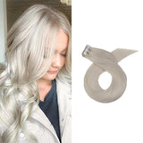 Tape Extension Φυσική Τρίχα Remy Ξανθό Του Πάγου No 60A - Romylos All About Hair