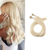 Micro Nano Ring Hair Extensions Φυσική Τρίχα Remy Ξανθά No 613 - Romylos All About Hair