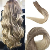 Tape Extension Φυσική Τρίχα Remy Balayage No 8/60 - Romylos All About Hair