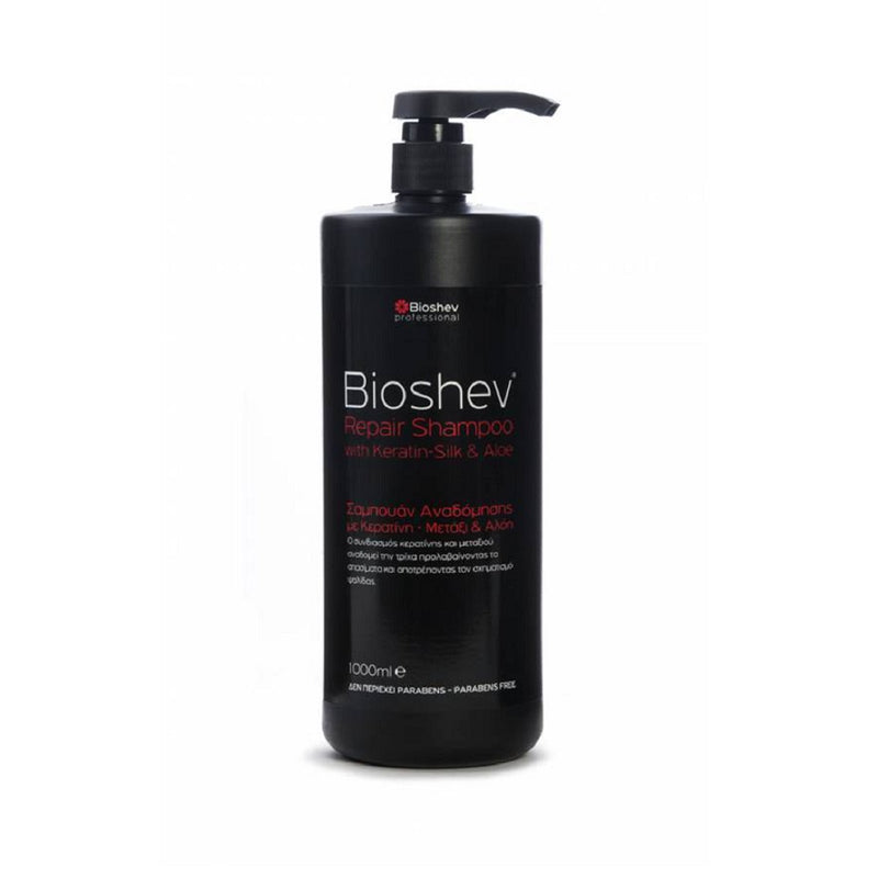Bioshev Professional  Repair Shampoo Keratin Silk And Aloe 1000ml - Romylos All About Hair