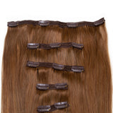 Seamless1 Hair Extensions Τρέσα Με Κλιπ 5 Κομμάτια Caramel 55εκ - Romylos All About Hair