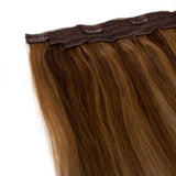 Seamless1 Hair Extensions Τρέσα Με Κλιπ Caramel Blend 55cm - Romylos All About Hair