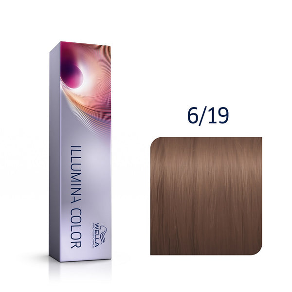 Wella Professionals Illumina Color Ξανθό Σκούρο Σαντρέ Φυμέ 6/19 60ml - Romylos All About Hair