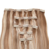 Seamless1 Hair Extensions Τρέσα Με Κλιπ 5 Κομμάτια Milkshake Cinnamon 55εκ - Romylos All About Hair