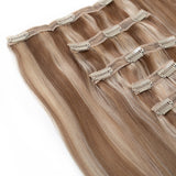 Seamless1 Hair Extensions Τρέσα Με Κλιπ 5 Κομμάτια Milkshake Cinnamon 55εκ - Romylos All About Hair