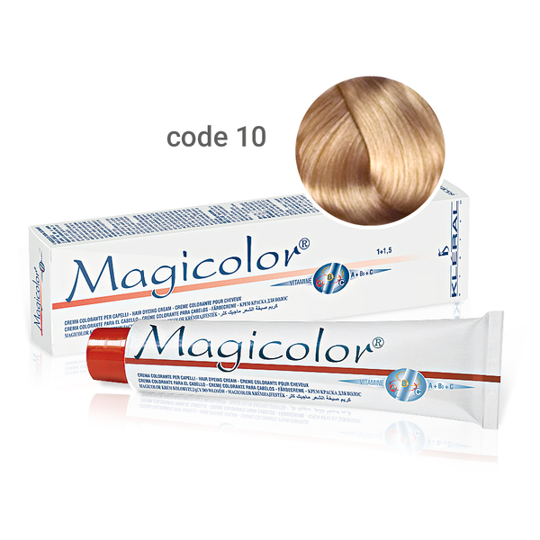 Kleral Magicolor Κρέμα Βαφής Μαλλιών 10 Ξανθό Πολύ Ανοικτό Έξτρα 100ml - Romylos All About Hair