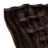 Seamless1 Hair Extensions Τρέσα Με Κλιπ 5 Κομμάτια Mocha Blend 55εκ - Romylos All About Hair