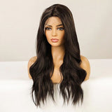 Περούκα Συνθετική Τρίχα Σγουρή Καστανό No 4